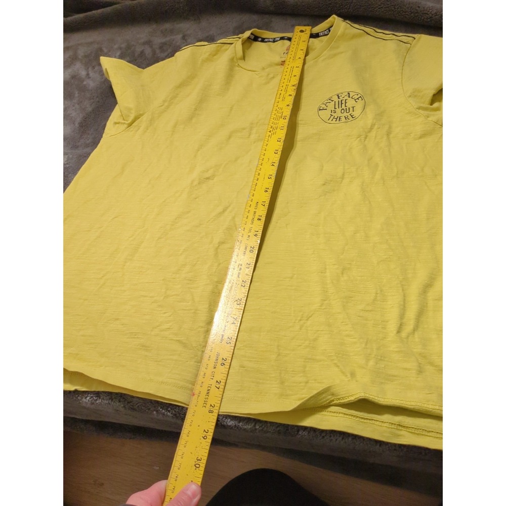 Fat Face Life On The Road 1988 Yellow T Shirt Mens Sz Xl - Picture 8 of 8